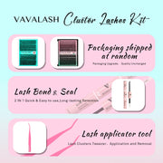VAVALASH_DIY_Lash_Extension_Kit_with_280_Clusters_of_Individual_Lashes_-_30D_and_40D,_0.07D_-_10-16mm_Mixture_-_Lash_Clusters,_Lash_Bond,_Seal_and_Lash_Tweezer_for_Eyelash_Extensions_at_Home_-_Makeup