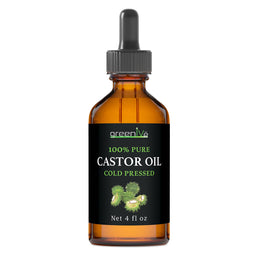 GreenIVe_-_100%_Pure_Castor_Oil_-_Cold_Pressed_-_Hexane_Free_-_Exclusively_on_Amazon_(4_Fl_Oz_(Pack_of_1))