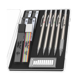 Metal_Mechanical_Pencil_Set_with_Lead_and_Eraser_Refills,_5_Sizes,_0.3,_0.5,_0.7,_0.9,_2mm,_Drafting,_Sketching,_Architecture,_Drawing_Metal_Mechanical_Pencils