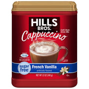 Hills_Bros._Instant_Cappuccino_Mix,_Sugar_Free_French_Vanilla_–_Convenient_and_Versatile,_Instant_Hot_or_Iced_Coffee,_Frothy_&_Rich_Vanilla_Flavor_-_Just_Add_Water