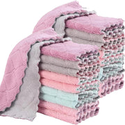 20_Pack_Cleaning_Cloth_Kitchen_Cloth,_Dish_Towels_Super_Absorbent_Coral_Velvet_Dishtowels,_Microfiber_Premium_Soft_Tea_Towels,_Quick_Dry_Rags,_Multipurpose_Reusable_Washcloths,_Non-Stick_Oil_Cloths.
