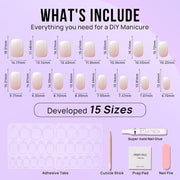 BTArtbox_Square_Ombre_Press_On_Nails_-_Soft_Gel_Press_On_Nails_Short_with_Nail_Glue,_15_Sizes_-_30_Reusable_Fake_Nails_Kit,_Vanilla_Cream