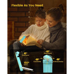 Glocusent_USB_Rechargeable_Book_Light_for_Reading_in_Bed,_Portable_Clip-on_LED_Reading_Light,_3_Amber_Colors_&_5_Brightness_Dimmable,_Compact_&_Long_Lasting,_Perfect_for_Book_Lovers