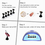 10Pcs_Nail_Stand_for_Press_on,_Fake_Acrylic_Nail_Stand,_Nail_Display_Practice_Stands_with_Magnetic_Base,_Nail_Tip_Holders_for_Salon_and_Home_DIY