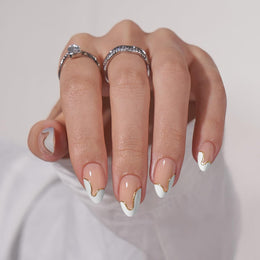 BTArtbox_Press_On_Nails_Almond_-_Designed_White_French_Tip_Press_On_Nails_Short_with_Gold_Foil,_Glue_On_Nails_for_Summer_Day_Gifts,_Natural_Stick_On_Nails_in_16_Sizes_-_30_Nail_Kit_Durable_Gel_Nail_Art_Nail_Care_Nail_Polish_Plastic_Color_Cutics_Manicure