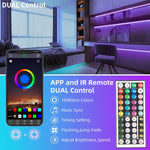 100ft_Led_Strip_Lights_(2_Rolls_of_50ft)_RGB_Music_Sync_Color_Changing,Bluetooth_Led_Lights_with_Smart_App_Control_Remote,Led_Lights_for_Bedroom_Room_Lighting_Flexible_Home_Decor