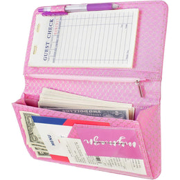 Mymazn_Server_books_for_Waitress_Wallet_Shimmer_Cute_Waitressing_Book_Waiter_Organizer_with_Magnetic_Money_Zipper_Pocket_Fits_Restaurant_Pad_Guest_Checkbook