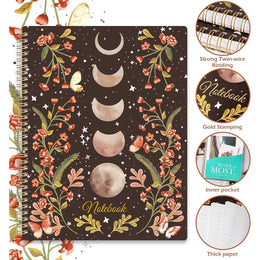Spiral_Notebook_-_Notebooks_Spiral_Bound_with_Back_Pocket,_Lined_Journal_Notebook,_Spiral_Journal_for_Women,_8.5