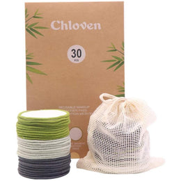 Chloven_30_Pack_Reusable_Makeup_Remover_Pads_-_Bamboo_Cotton_Rounds_for_Toner,_Washable,_Eco-Friendly_for_All_Skin_Types_with_Cotton_Laundry_Bag_Organic_Charcoal_Cosmetic