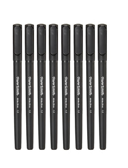Paper_Mate_Write_Bros_Ballpoint_Stick_Pen,_Black_Ink_with_Barrel,_1mm_Medium_Point_-_8_Pack_(2140570)