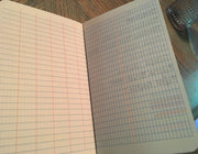 Elan_Publishing_Company_-_E64-8x4S_Org_SewnField_Surveying_Book_4_5/8_x_7_1/4_Orange_Stiff_Cover