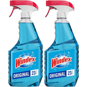 Windex_Glass_and_Window_Cleaner_Spray_Bottle,_Bottle_Made_from_100%_Recycled_Plastic,_Surface_Cleaning_Spray,_Original_Blue_Scent,_23_Fl_Oz_(Pack_of_2)