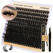 DIY_Eyelash_Extension_Kit_Volume_Fluffy_Lash_Clusters_Kit_10-18mm_Thick_Lash_Extensions_180D_Individual_Eyelashes_Extensions_Kit_with_Lash_Bond,_Lash_Remover,_Lash_Applicator_Makeup_Gentle_Cosmetic