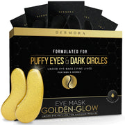DERMORA_Golden_Glow_Under_Eye_Patches_-_Rejuvenating_Treatment_for_Dark_Circles,_Puffy_Eyes,_Travel_&_Wrinkles_-_Comfortable_Skin_Care