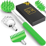 TUKUOS_Telescoping_Back_Scratcher_with_4_Detachable_Heads_-_Stocking_Stuffers_&_Christmas_Gifts_for_Men/Women,_White_Elephant_Gift_for_Adults