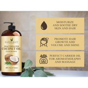 Handcraft_Blends_Fractionated_Coconut_Oil,_16_Fl_Oz_-_100%_Pure_and_Natural_-_Premium_Grade_Oil_for_Skin,_Hair,Tonic_-_Carrier_Hair_Growth_Oil