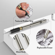 Four_Candies_Metal_Mechanical_Pencil_Set_-__Art_Mechanical_Pencils_&_360PCS_HB_Lead_Refills_&_3PCS_Erasers_&_9PCS_Eraser_Refills,_Drawing_Mechanical_Pencils_for_Writing,_Sketching/With_Case