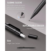 Four_Candies_Metal_Mechanical_Pencils_0.5mm,_2PCS_Mechanical_Pencils_0.5_with_Dual_Spring,_8_Tubes_HB_Lead_Refills,_2PCS_4B_Erasers_and_18PCS_Eraser_Refills,_Mechanical_Pencil_Set_for_Writing_Drawing