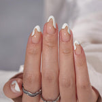 BTArtbox_Press_On_Nails_Almond_-_Designed_White_French_Tip_Press_On_Nails_Short_with_Gold_Foil,_Glue_On_Nails_for_Summer_Day_Gifts,_Natural_Stick_On_Nails_in_16_Sizes_-_30_Nail_Kit_Durable_Gel_Nail_Art_Nail_Care_Nail_Polish_Plastic_Color_Cutics_Manicure