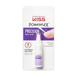 KISS_PowerFlex_Precision_Nail_Glue_-_Fast_Drying_Adhesive_for_Glue-On_Nails_&_Repairs_with_Precision_Tip_Nozzle,_Ideal_for_Tips_&_Wraps,_Net_Wt._0.10_oz_(3g)_Manicure_Nail_Art_Nail_Care_Nail_Polish_Polish_Cutics_Cosmetic_Salon