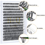 Lash_Clusters_40D-0.07D-9-16MIX_B&Q_280_Clusters_False_Eyelash_20D_30D_40D_Individual_Lashes_Cluster_DIY_Eyelash_Extensions_at_Home_(40D-0.07D,9-16MIX)_Makeup_Realistic_Cosmetic_Eyelashes_Extensions_Lightweight