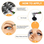 Lash_Clusters_40D-0.07D-9-16MIX_B&Q_280_Clusters_False_Eyelash_20D_30D_40D_Individual_Lashes_Cluster_DIY_Eyelash_Extensions_at_Home_(40D-0.07D,9-16MIX)_Makeup_Realistic_Cosmetic_Eyelashes_Extensions_Lightweight