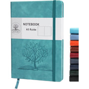 A5_Journal_Notebook,_Leather_Ruled_Notebooks_160_Pages_Diary_100gsm_Thick_Paper_Writing_Hardcover_Notebook_with_Pocket_for_Work_Men_Woman_8.4_x_5.7_in