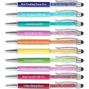 Seven_Days_of_The_Week_Pen_Describing_Mentality,Glitter_Ballpoint_Pens,Black_Ink_Medium_Point_1.0_mm_Gift_Pens,_Cute_Pens_Office_Supplies_for_Women