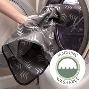 S&T_INC._Baby_Splat_Mat_for_Under_High_Chair,_Water_Resistant_Floor_Mat,_42_Inches_by_42_Inches,_Grey_Scatter