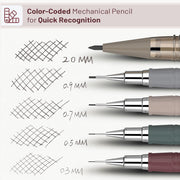 Mechanical_Pencil_Set_with_Leads_and_Eraser_Refills,_5_Sizes_-_0.3,_0.5,_0.7,_0.9_and_2_Mm,_for_Drafting,_Drawing_and_Sketching