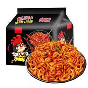 Samyang_Buldak_Spicy_Ramen,_Hot_Chicken_Ramen,_Korean_Stir-Fried_Instant_Noodle,_Original,_1_Bag_with_5_Pack_ramen__black_buldak_korean_Food