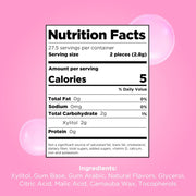 PUR_Gum_|_Aspartame_Free_Chewing_Gum_|_100%_Xylitol_|_Natural_Bubblegum_Flavored_Gum,_55_Pieces_(Pack_of_1)