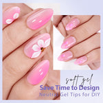 BTArtbox_XCOATTIPS_Natural_Nail_Tips_-Short_Almond_Press_On_Nails_Pink,_Long_Lasting_Soft_Gel_Nails_False_Nail,_Soak_Off_Acrylic_Fake_Nails_Extensions_for_Nail_Art_DIY_Summer_Gifts