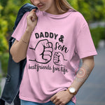Daddy & Son Best Friends Father's Day Hoodie - Matching Fist Bump Sweatshirt/T-Shirt Gift for Dad
