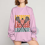Father's Day Lacrosse Sweatshirt - Retro Lacrosse Sticks Gift for Dads - T-Shirt/Hoodie