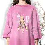 Best Dad Ever Hoodie - Personalized Father's Day Sweatshirt with Cute Hands Holding Design