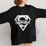 Superdad' Superman Logo Father's Day T-Shirt - Superhero Dad Gift Sweatshirt/Hoodie