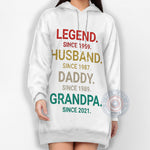 Legend Husband Daddy Shirt - Father's Day T-Shirt/Sweatshirt, Personalized Gift for Men