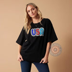 Mother's Day Dalmatian Patriotic Shirt - USA Red, White & Blue Design T-Shirt/Sweatshirt/Hoodie