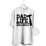 Funny Father's Day Hoodie - Dad Life Totally Nailed It Sweatshirt with Hammer Design