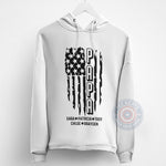 Father's Day Papa T-Shirt - Personalized Funny Gift for Trendy Dad with American Flag Design